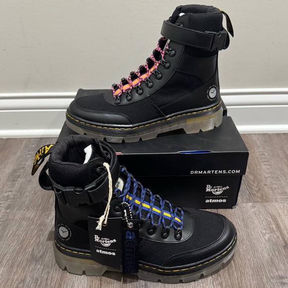 Dr Martens X Atmos Combs Tech Atmos Black Smooth Recycled...